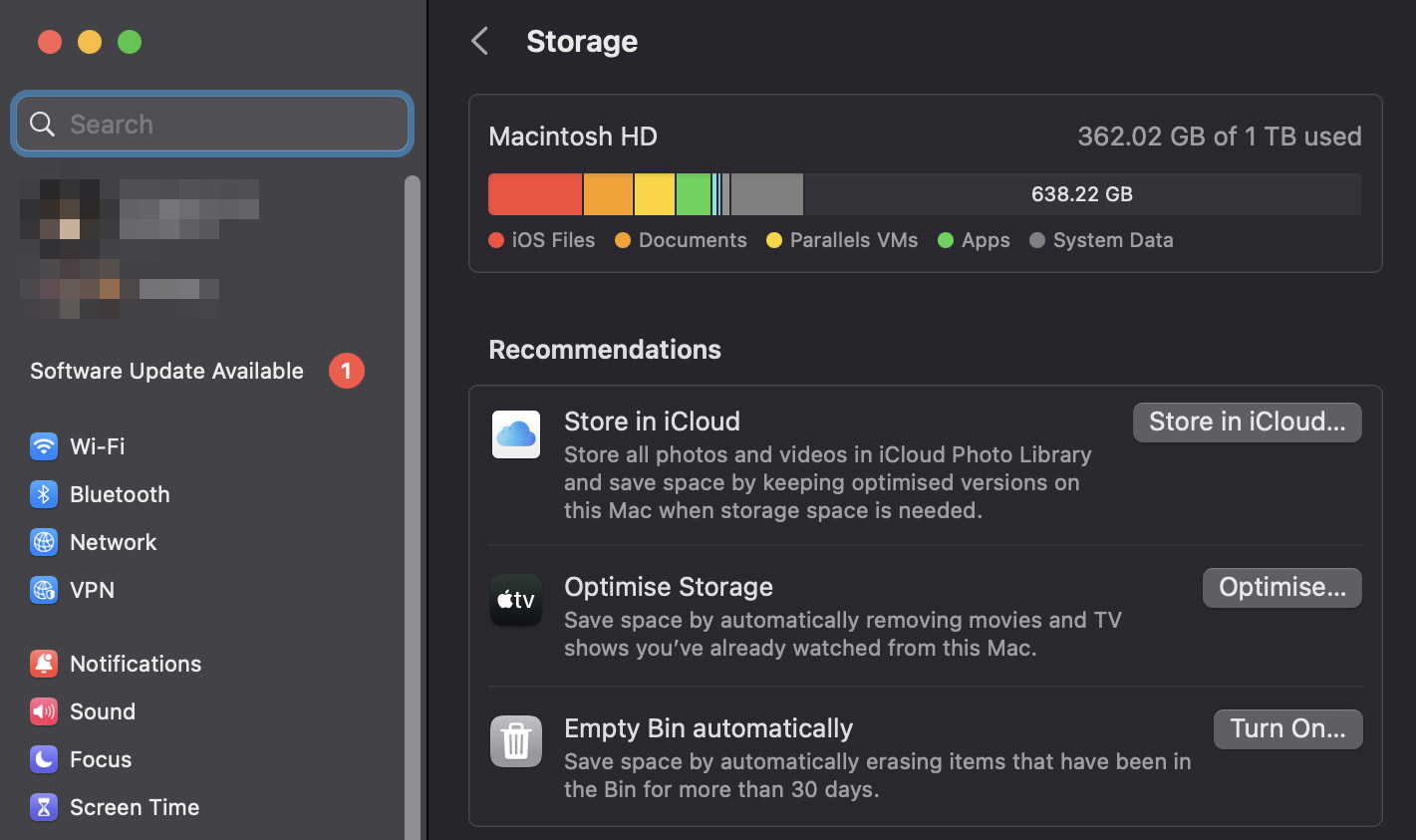 mac optimize storage